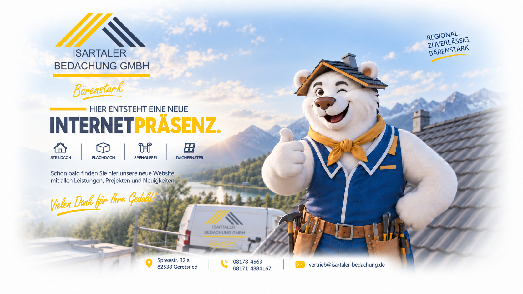 Isartaler Bedachung GmbH – Hier entsteht eine neue Internetpräsenz